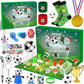 Calendrier de l'Avent Football - 24 Surprises Amusantes pour Enfants