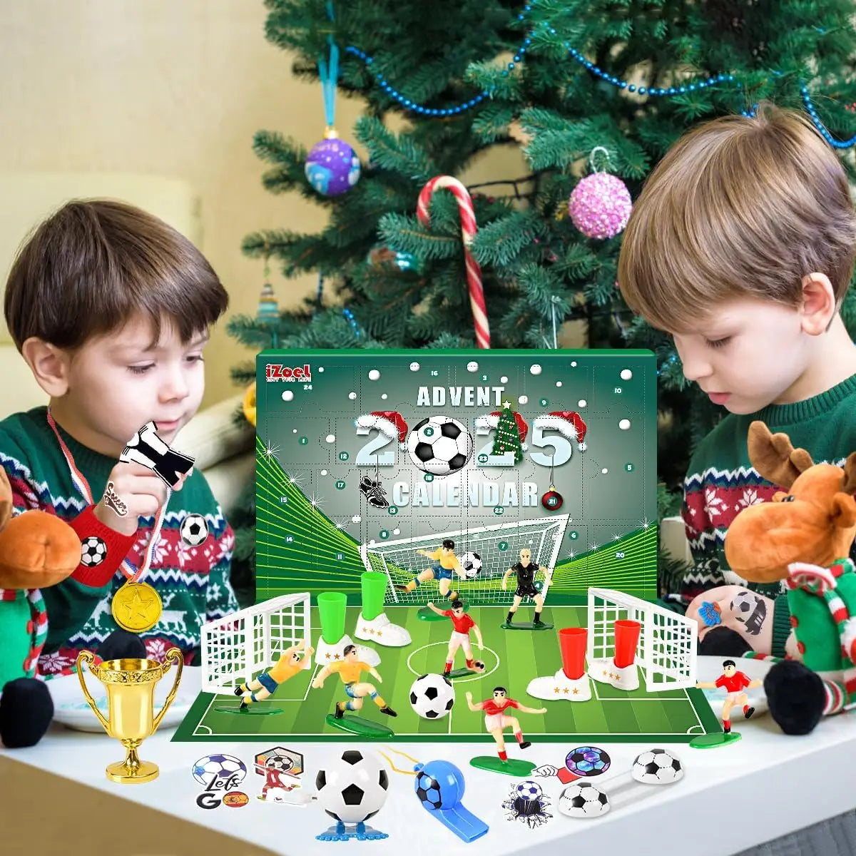 Calendrier de l'Avent Football - 24 Surprises Amusantes pour Enfants