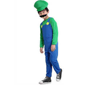 Costume d'Halloween pour Enfants - Salopette Colorée à Manches Longues