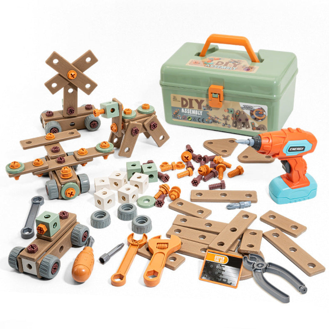 Ensemble d'Outils pour Enfants - Kit Sûr avec Marteau et Tournevis