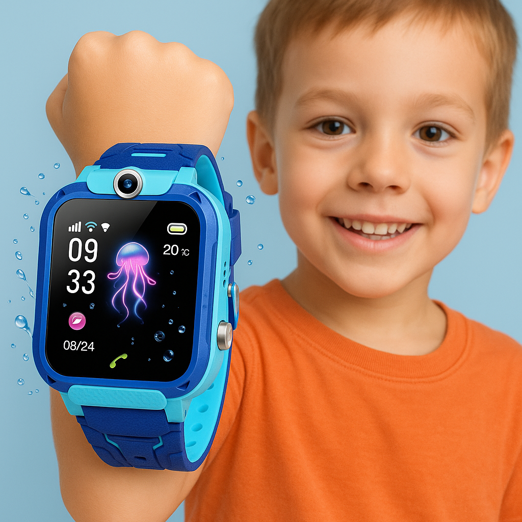 Montre GPS pour Enfants - Fonction SOS et Étanchéité pour Sécurité