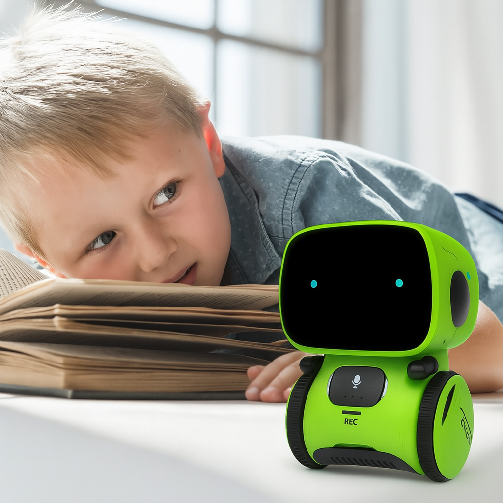 Robot Parlant Intelligent pour Enfants - Apprentissage Interactif avec Musique et Danse