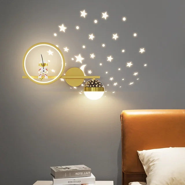 Applique Murale Enfant Design Amical - Lumière Douce et Apaisante pour le Sommeil