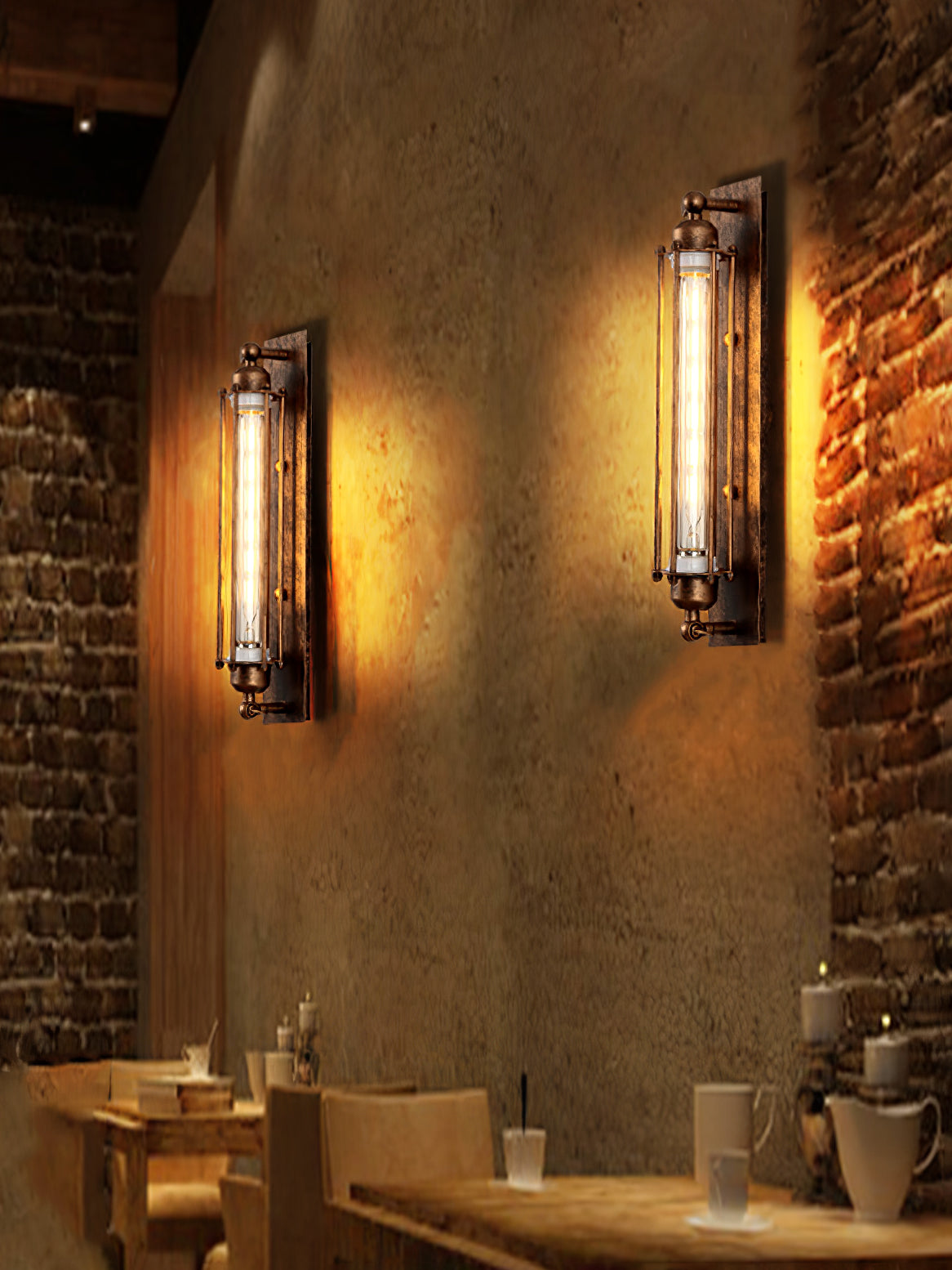 Applique Murale Industrielle en Aluminium - Éclairage Durable et Élégant pour Intérieur