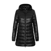 Veste d'Hiver en Duvet pour Femmes - Capuche et Poches Pratiques