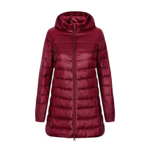 Veste d'Hiver en Duvet pour Femmes - Capuche et Poches Pratiques