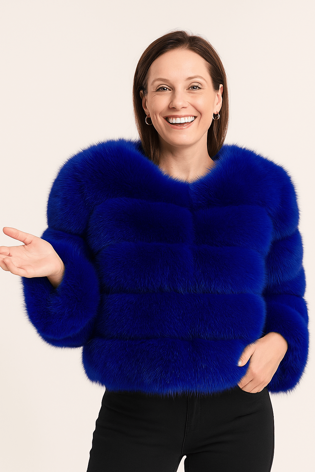 Veste en Fausse Fourrure Courte - Douceur et Glamour pour Hiver