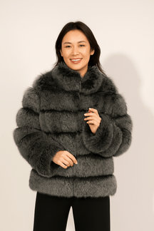 Veste en Fausse Fourrure Courte - Douceur et Glamour pour Hiver