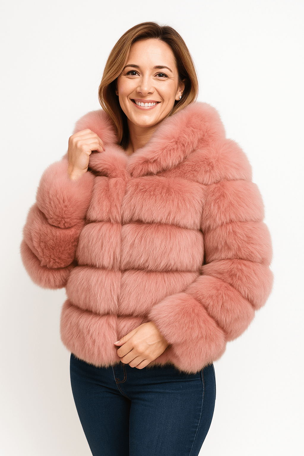 Veste en Fausse Fourrure Courte - Douceur et Glamour pour Hiver