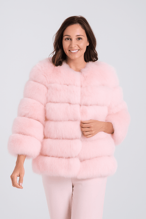 Veste en Fausse Fourrure Courte - Douceur et Glamour pour Hiver