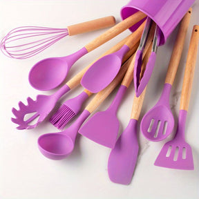 Ustensiles de Cuisine en Silicone - Résistants à la Chaleur et Antiadhésifs