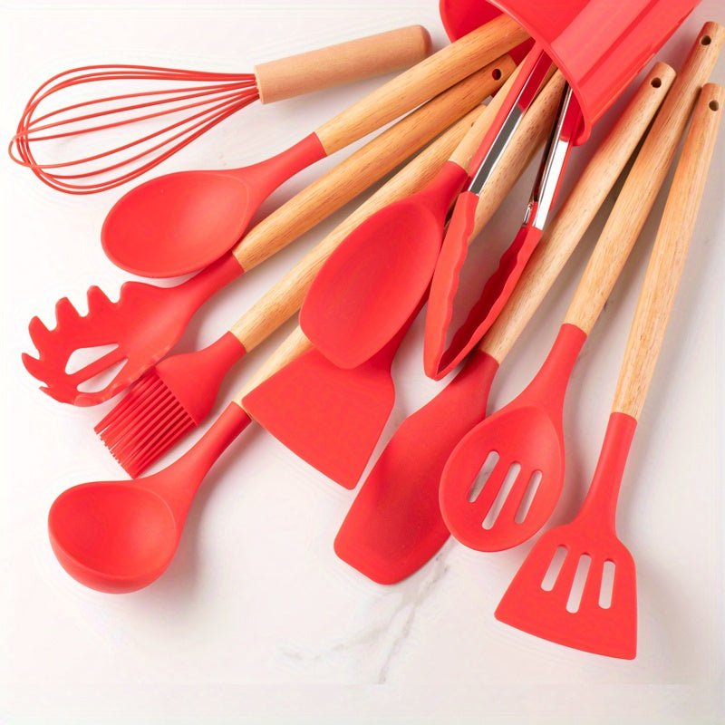 Ustensiles de Cuisine en Silicone - Résistants à la Chaleur et Antiadhésifs