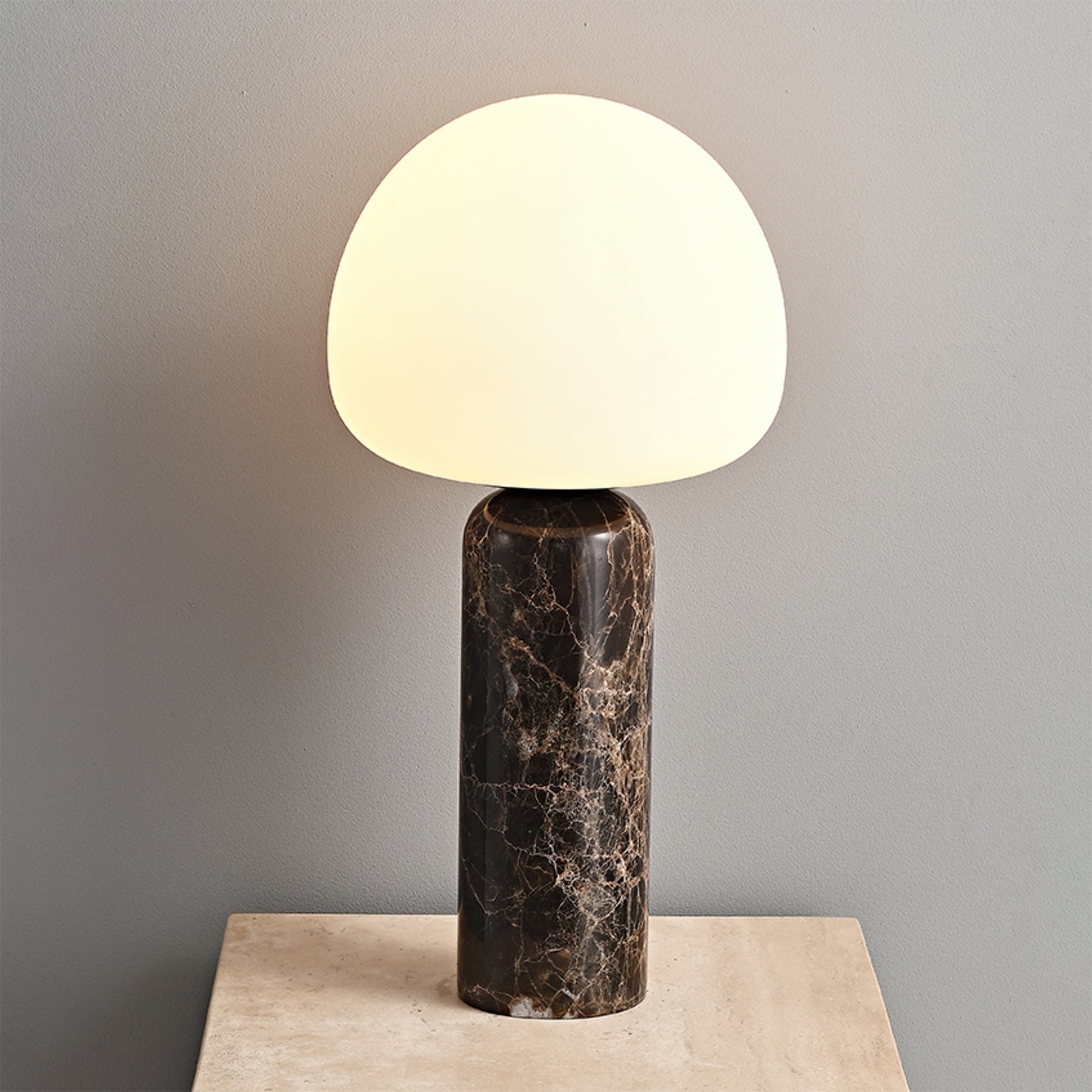 Lampe de Bureau en Marbre et Verre - Élégance Intemporelle pour Votre Intérieur