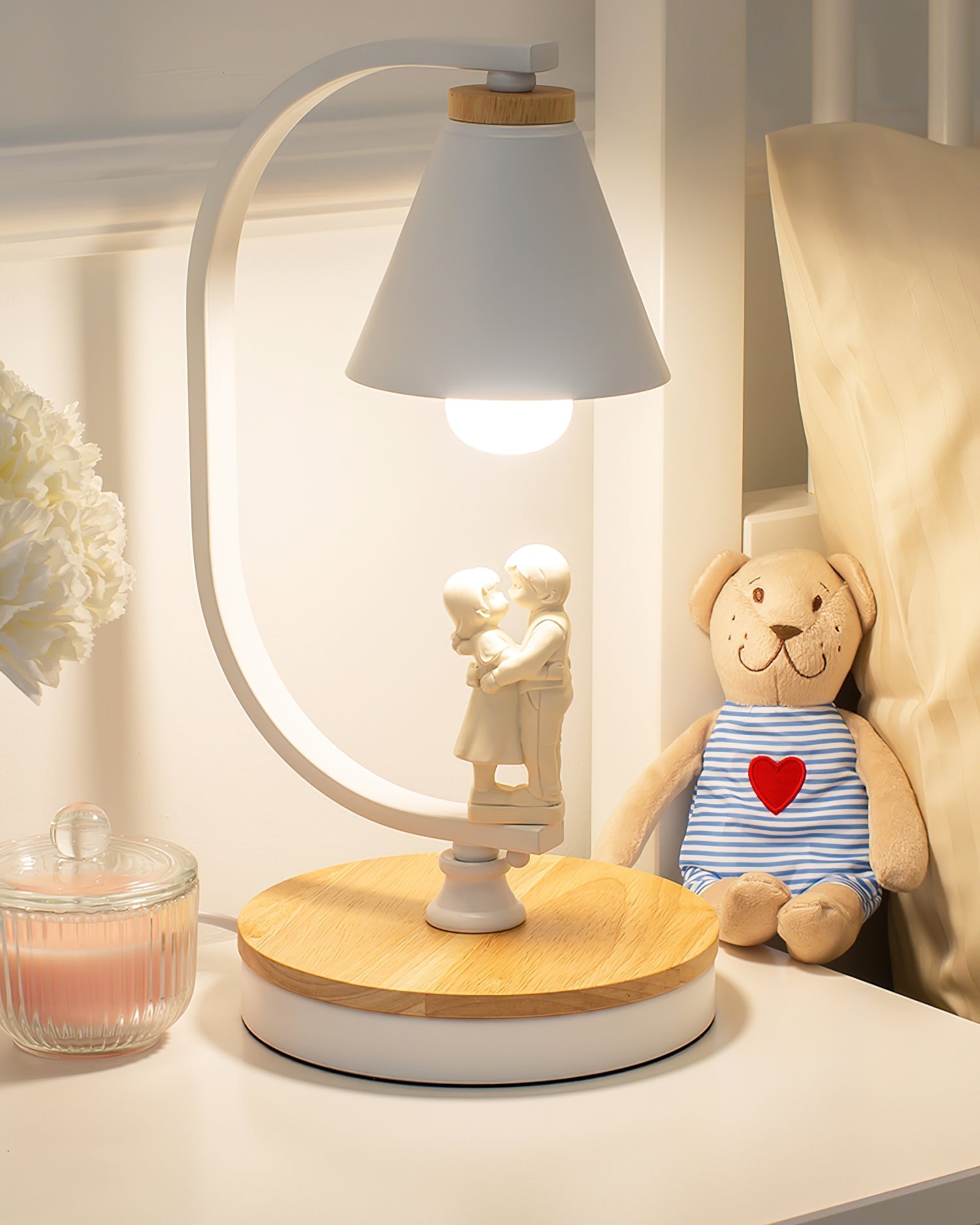 Lampe de Bureau Moderne - Design Élégant avec Figurine d'Oiseau