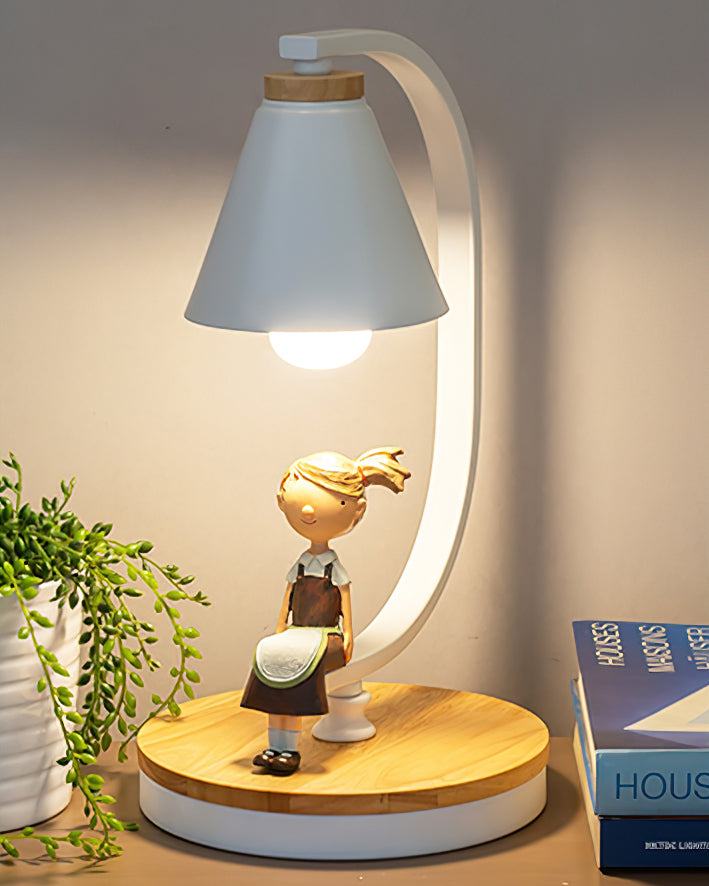 Lampe de Bureau Moderne - Design Élégant avec Figurine d'Oiseau