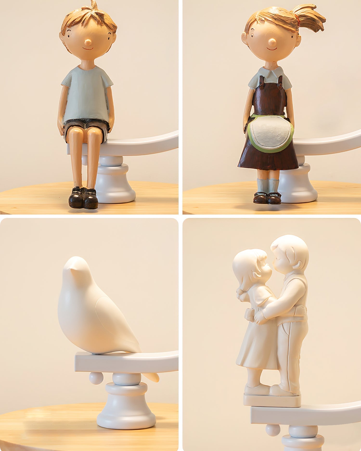 Lampe de Bureau Moderne - Design Élégant avec Figurine d'Oiseau