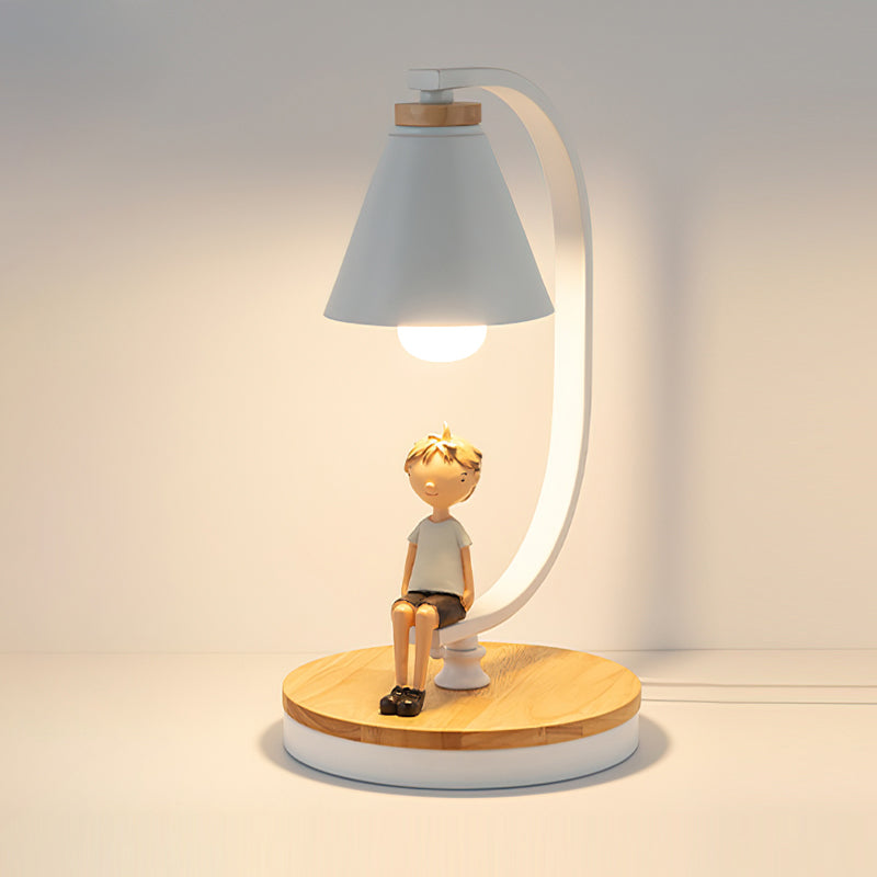 Lampe de Bureau Moderne - Design Élégant avec Figurine d'Oiseau