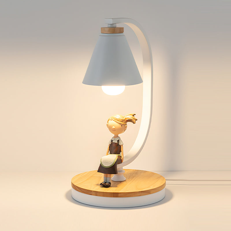 Lampe de Bureau Moderne - Design Élégant avec Figurine d'Oiseau