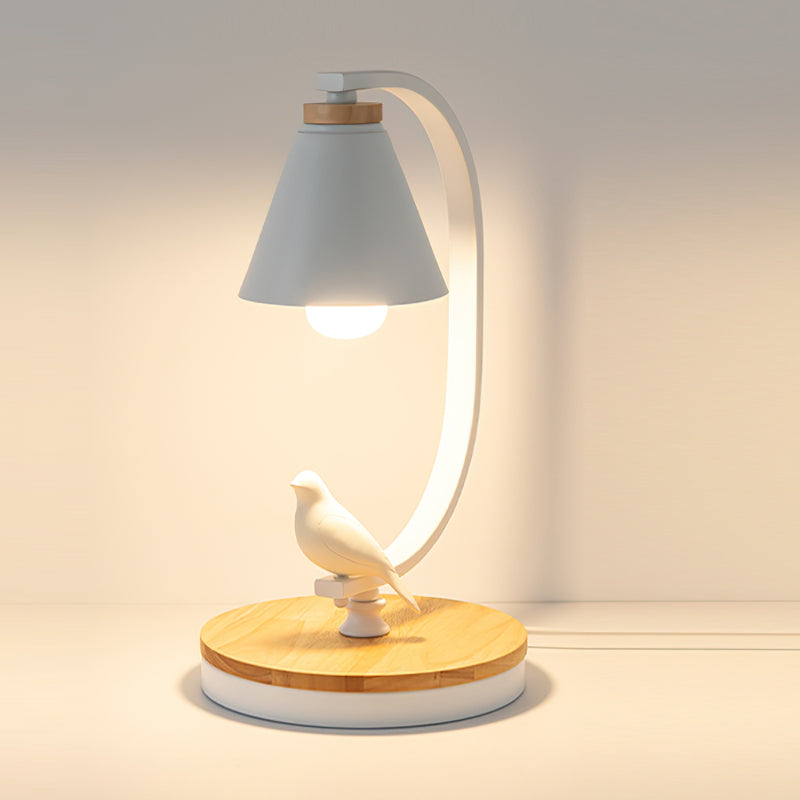 Lampe de Bureau Moderne - Design Élégant avec Figurine d'Oiseau