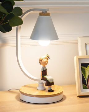 Lampe de Bureau Moderne - Design Élégant avec Figurine d'Oiseau