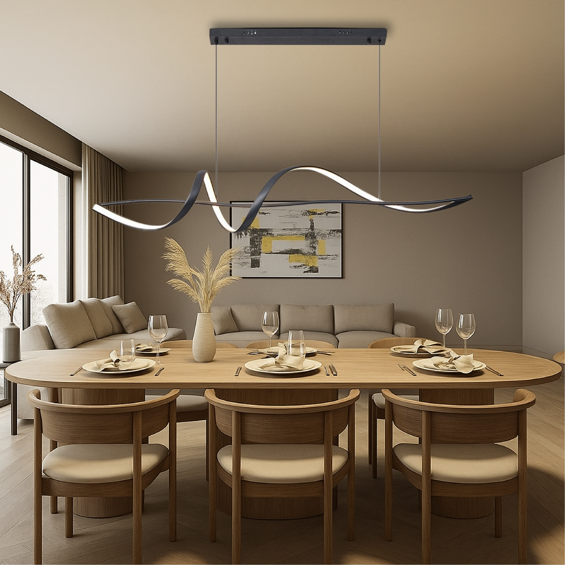 Lampe Pendante Moderne Aurore - Éclairage Ambiant et Design Élégant