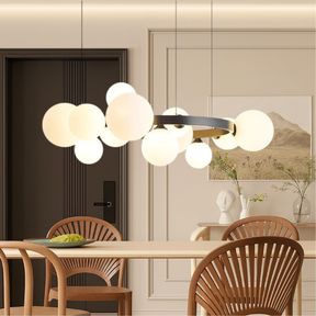 Lustre Scandinave pour Salle à Manger - Design Minimaliste et Ambiance Chaleureuse