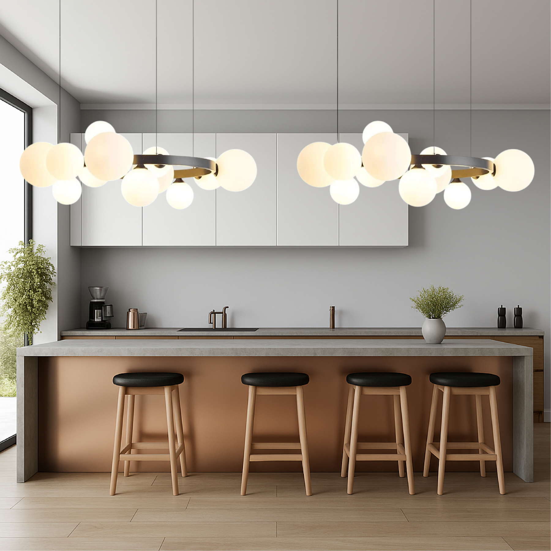 Lustre Scandinave pour Salle à Manger - Design Minimaliste et Ambiance Chaleureuse