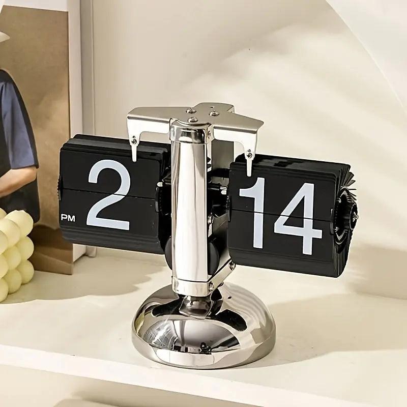 Horloge Flip Numérique Moderne - Design Rétro et Élégant