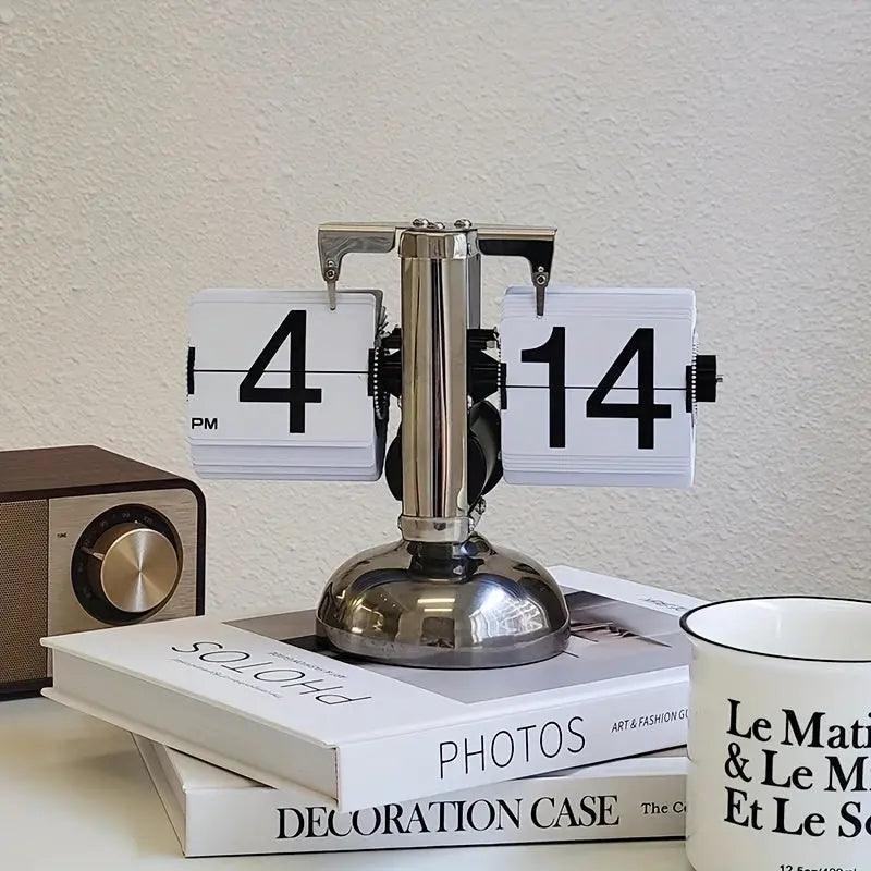 Horloge Flip Numérique Moderne - Design Rétro et Élégant