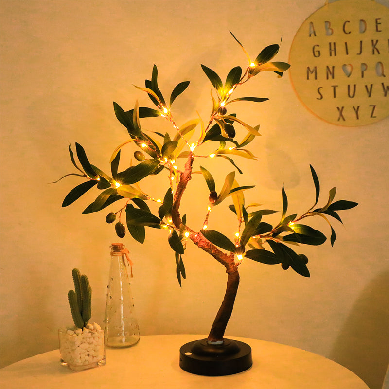 Lampe de Table LED Naturelle - Design Unique avec Branches Flexibles
