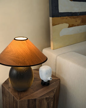 Lampe de Table en Bois - Élégance Naturelle et Ambiance Chaleureuse