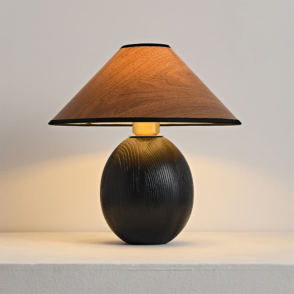 Lampe de Table en Bois - Élégance Naturelle et Ambiance Chaleureuse