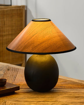 Lampe de Table en Bois - Élégance Naturelle et Ambiance Chaleureuse