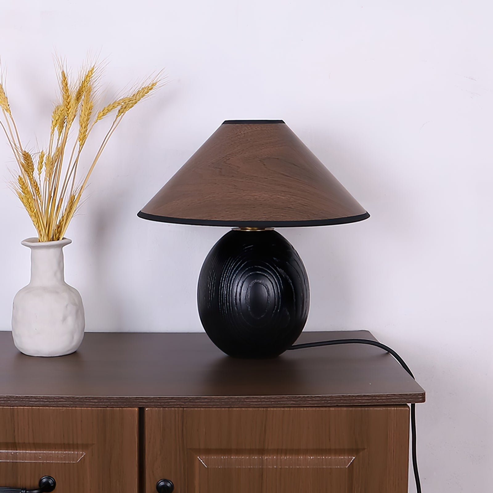 Lampe de Table en Bois - Élégance Naturelle et Ambiance Chaleureuse