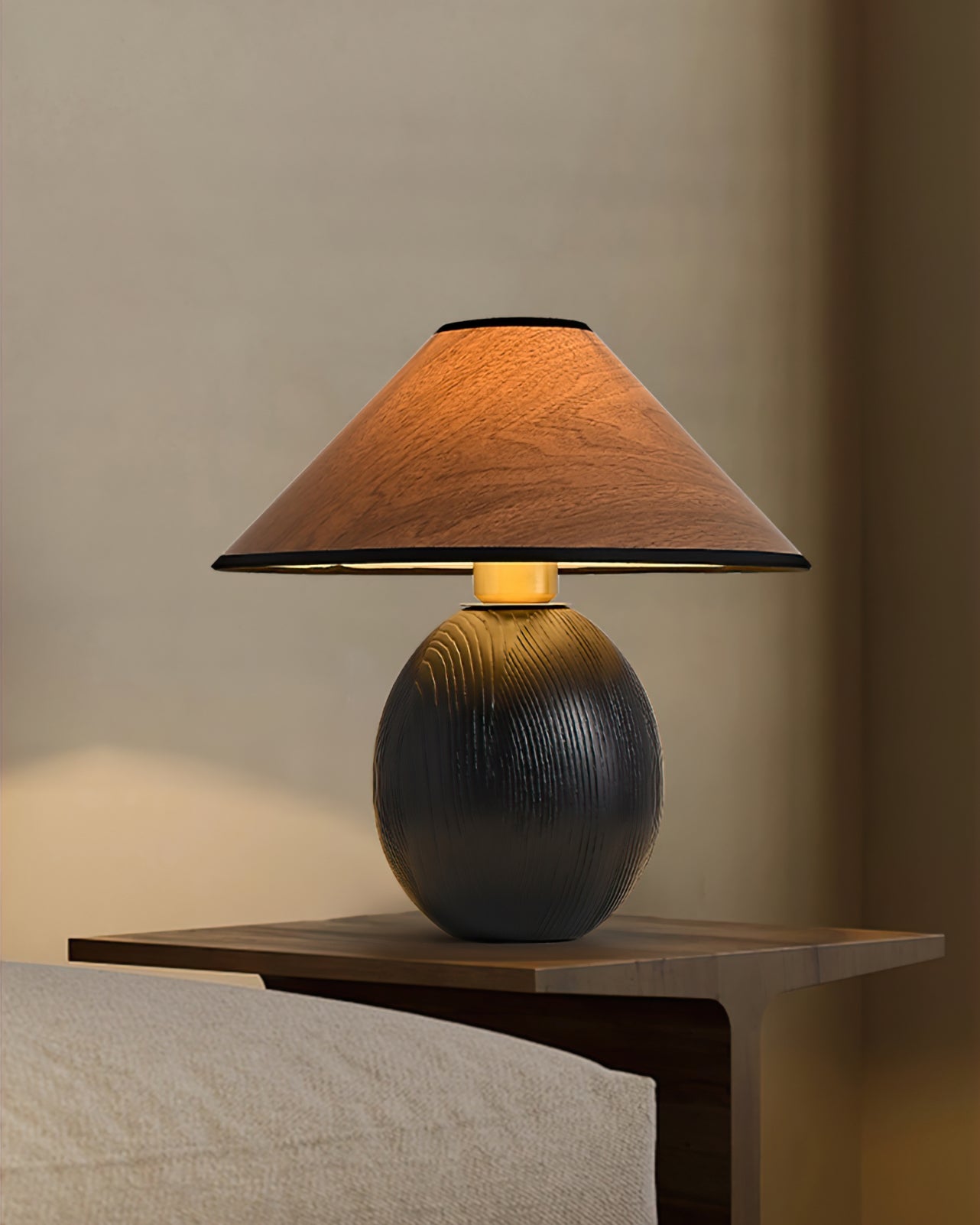 Lampe de Table en Bois - Élégance Naturelle et Ambiance Chaleureuse