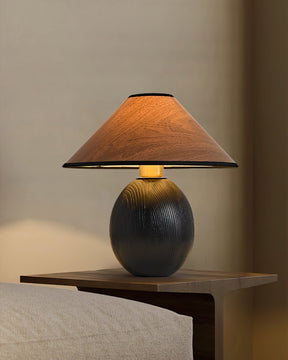 Lampe de Table en Bois - Élégance Naturelle et Ambiance Chaleureuse