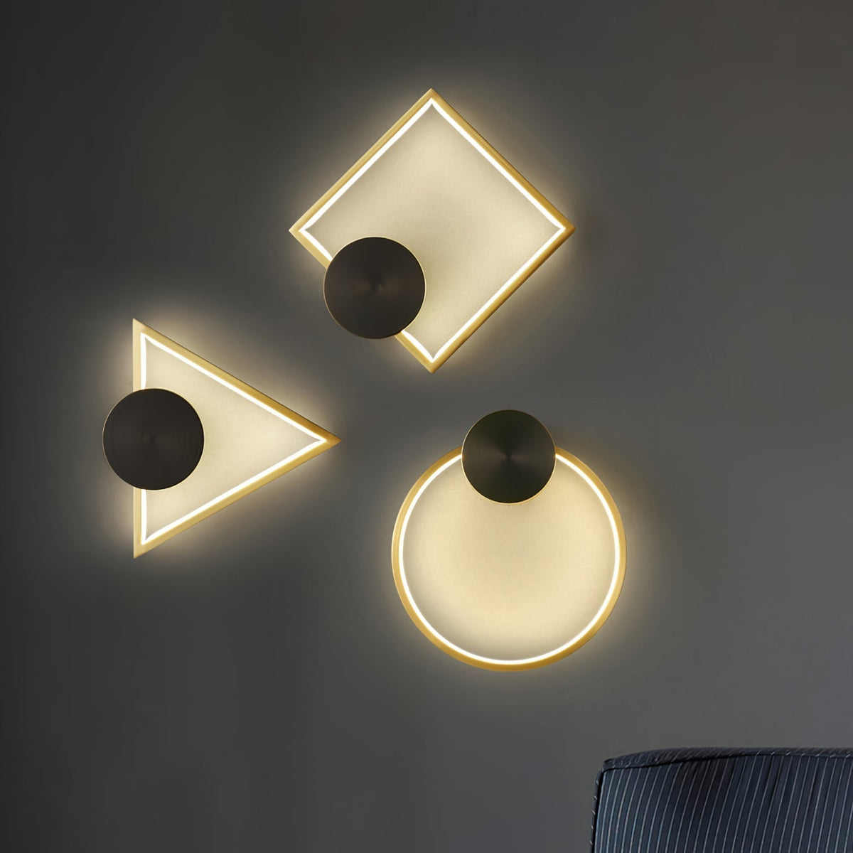 Applique Murale Géométrique Moderne - Design Élégant et Durable pour Intérieur