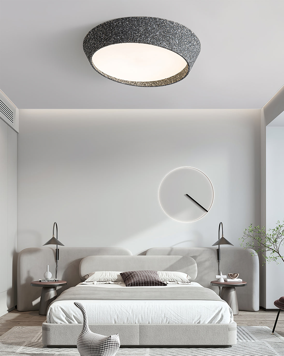 Plafonnier Design Minimaliste LED - Éclairage Doux et Économe en Énergie