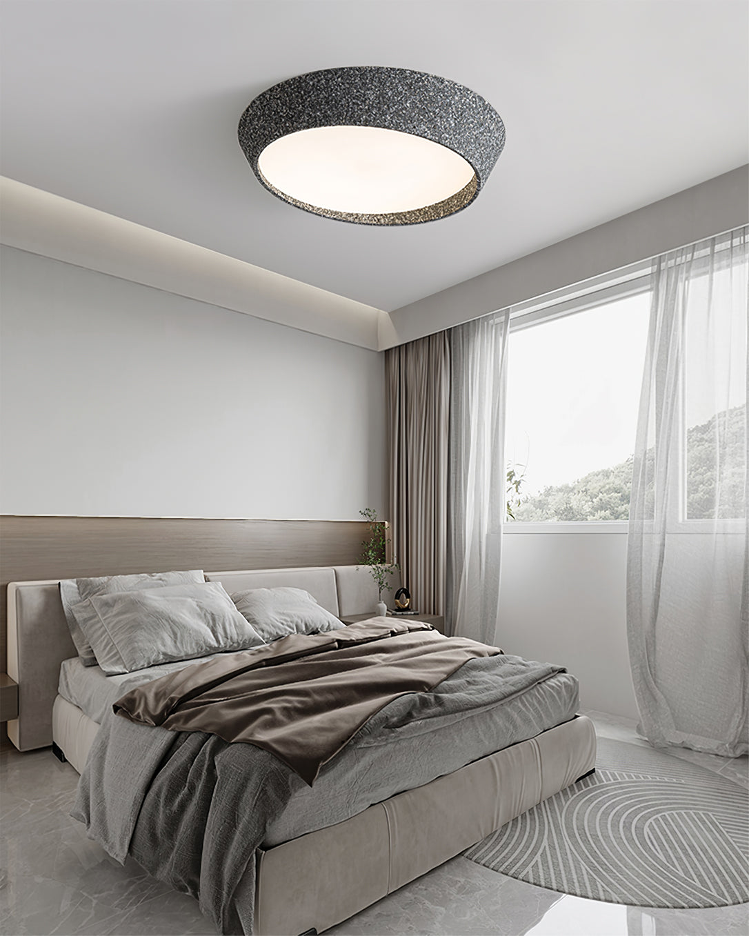 Plafonnier Design Minimaliste LED - Éclairage Doux et Économe en Énergie