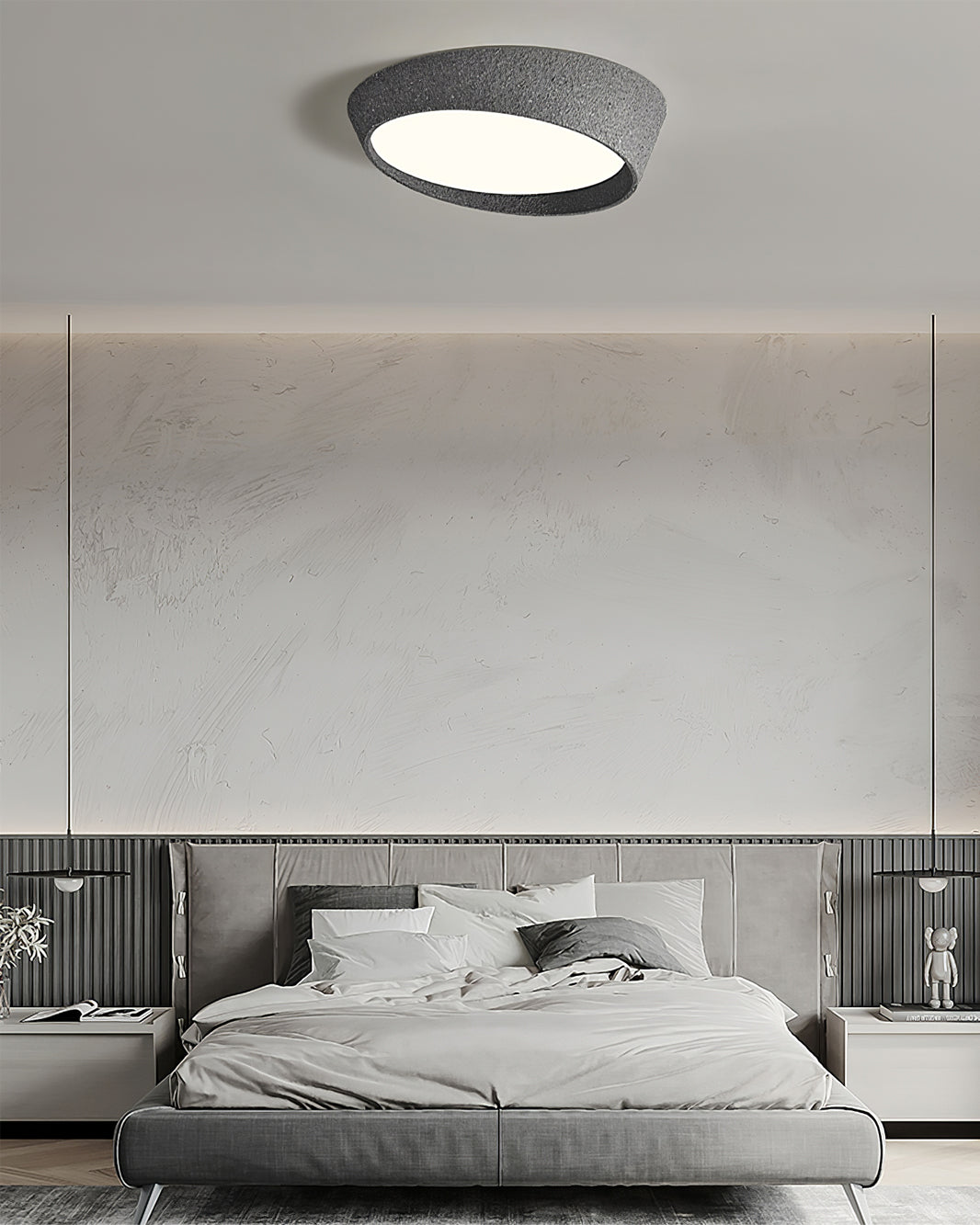 Plafonnier Design Minimaliste LED - Éclairage Doux et Économe en Énergie