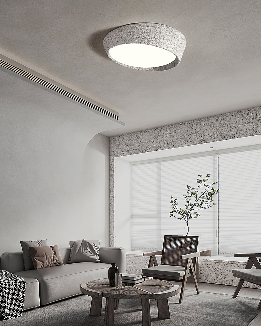 Plafonnier Design Minimaliste LED - Éclairage Doux et Économe en Énergie