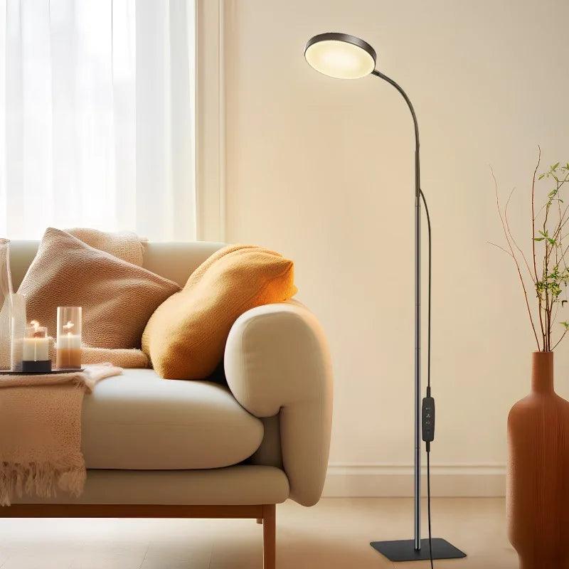 Lampe de Sol LED Moderne - Protection des Yeux et Col Flexible
