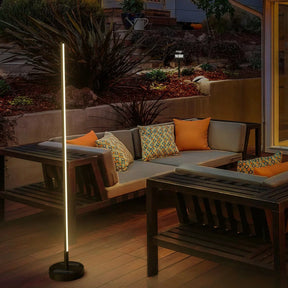 Lampe Solaire Moderne pour Extérieur - Éclairage Élégant et Charge Sans Fil