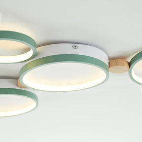 Plafonnier Élégant Blanc et Gris - Design Moderne et Illumination Uniforme
