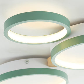 Plafonnier Élégant Blanc et Gris - Design Moderne et Illumination Uniforme
