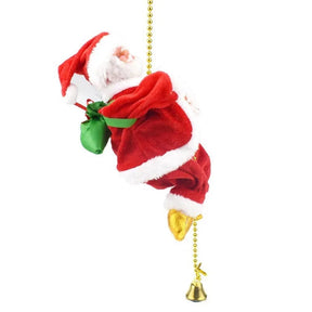 Père Noël Musical Grimpant - Décoration Festive et Interactif