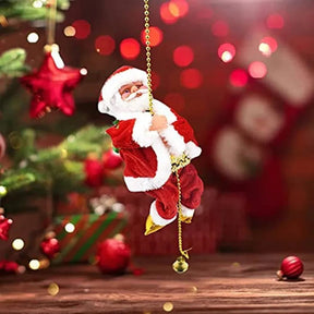 Père Noël Musical Grimpant - Décoration Festive et Interactif
