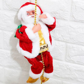 Père Noël Musical Grimpant - Décoration Festive et Interactif