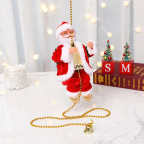 Père Noël Musical Grimpant - Décoration Festive et Interactif