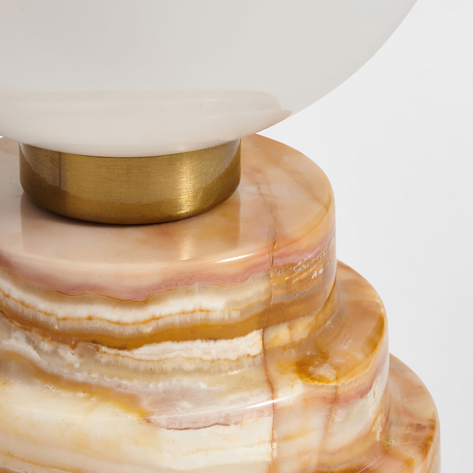 Lampe de Table en Marbre et Verre - Design Élégant et Intemporel